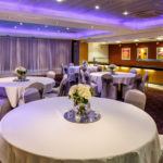 The buchanan suite set for a wedding breakfast at mercure glasgow city hotel