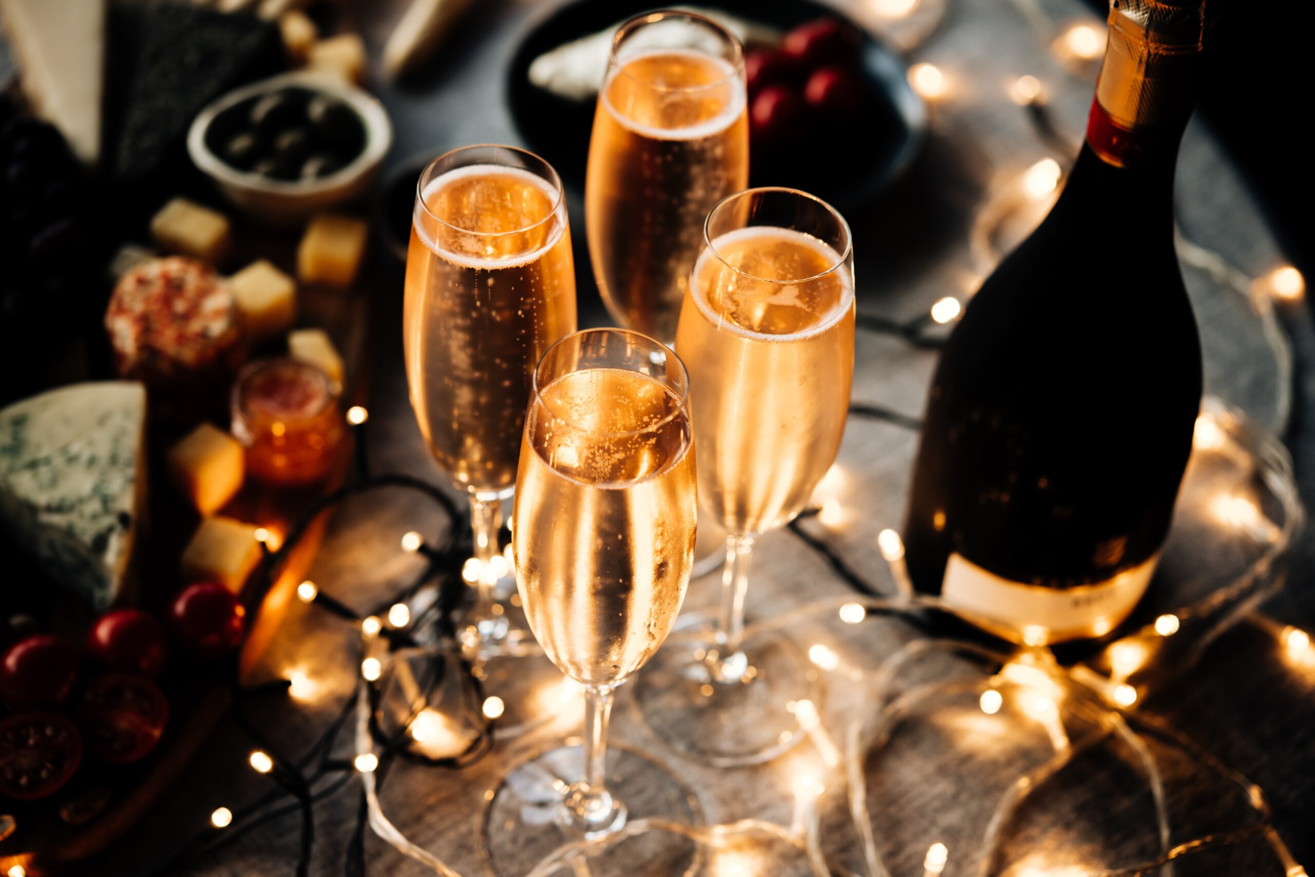 Glasses,Of,Sparkling,Wine,Or,Champagne,Served,On,The,Table Work colleges partying